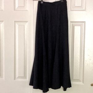 Vtg 80’s Complements Black Midi Skirt